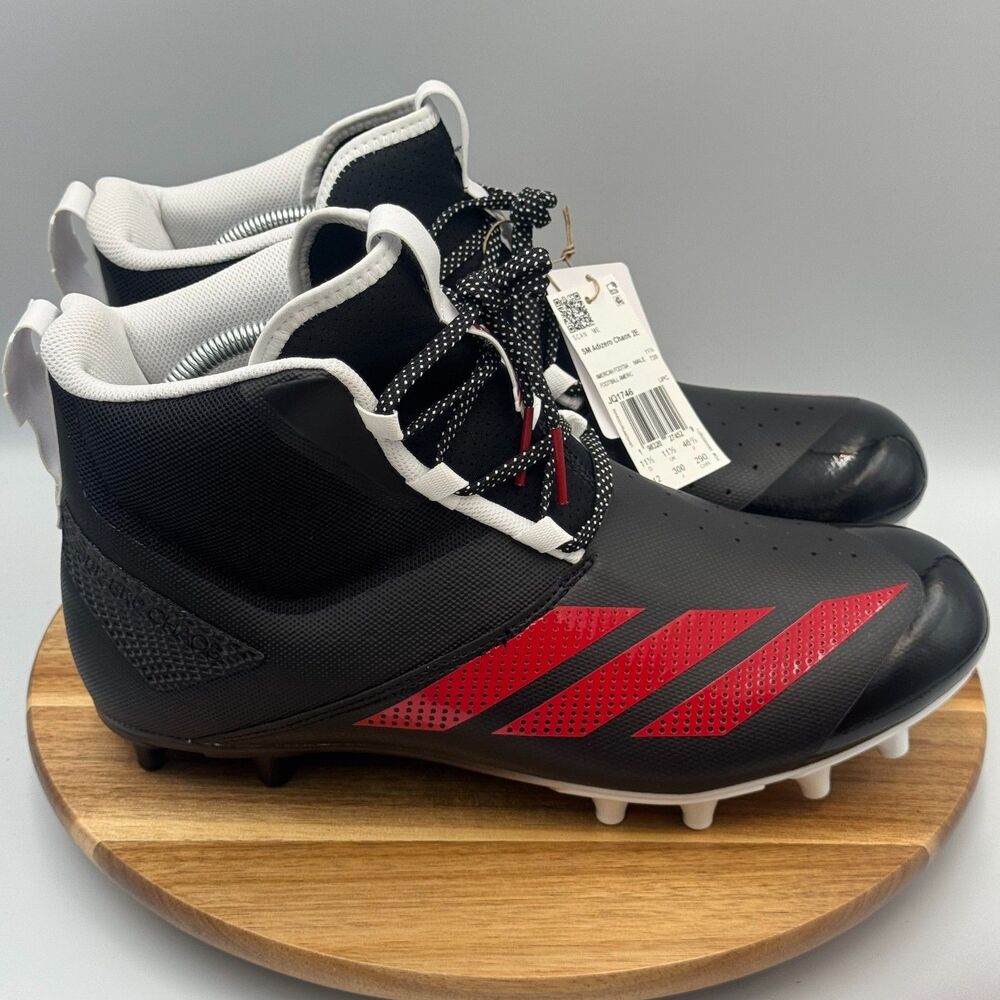 ADIDAS SM Adizero Chaos 2E Nebraska Huskers Men's 12 Football Cleats JQ1745 NWT